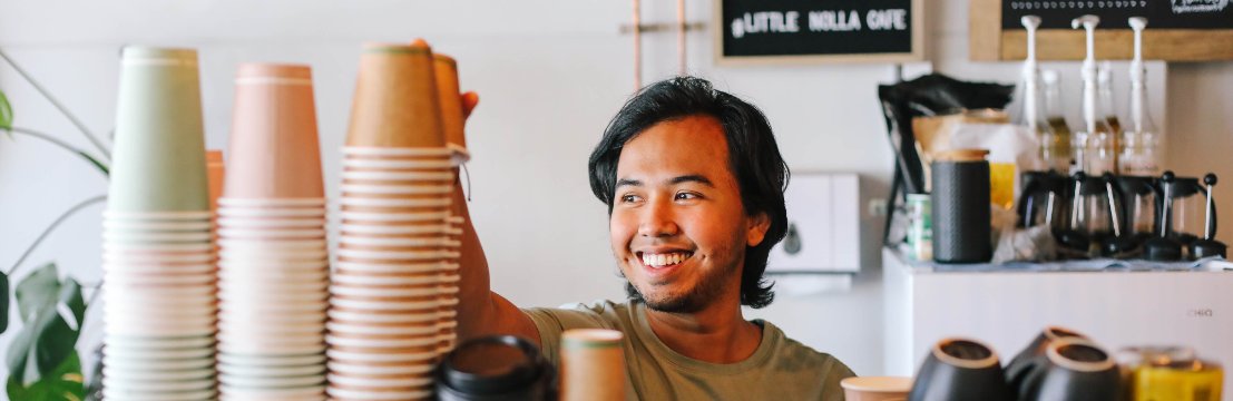 Image of barista at Nollamara coffee shop